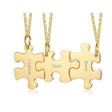 About what i expected for the money. Buy Vnox Personalized Custom 2 3 4 5 Piece Heart Puzzle Piece Necklace Set Bbf Friendship Necklace For 2 3 4 5 Online In Senegal B07pwkmqby