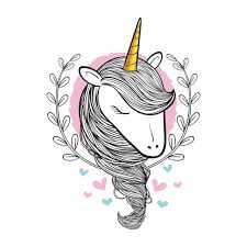 مرسومة باليد خربش الجمال يونيكورن ناقلات التوضيح how to draw hands beauty doodles unicorn vector