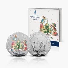 2016 Peter Rabbit 50P Brilliant Uncirculated Coin