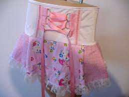 Hello Kitty Corset Skirt baby pink White hearts check Tutu Party Lolita  Retro UK | eBay