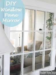 I thought of my old window and was pretty sure i could make something that looked the same but for way cheaper. Diy Window Pane Mirror