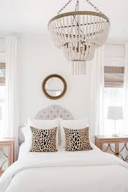 White Beaded Chandelier Bedroom Featuring An Affordable White Beaded Chandelier Whitebeadedcha Chandelier Bedroom White Bead Chandelier Girls Bedroom Makeover
