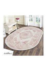 Oval halıların, kullanım alanı farklılaşmaktadır. Bahariye Oval Hali 75x300 Nehir 9725 Bej Pembe Fiyati Yorumlari Trendyol