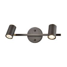 The iron used to combine this track light can be installed right above the bathroom vanity. Kempton Bathroom Vanity Light By Elk Lighting 15412 2