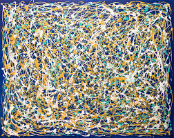 Imagine living in new york in the early 1940s. La Mer Hommage A Jackson Pollock Von Cristina Stefan 2020 Malerei Acryl Auf Leinwand Singulart