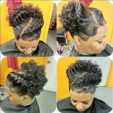 Finish the look with two flowers on each side to accentuate your eyes. Cornrows Pin Up Braids Novocom Top