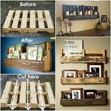 Pallet Shelf Ideas An Easy Diy Video Tutorial The Whoot Palet Raflar Dekorasyon Fikirleri Pallet Ideas