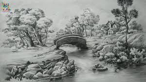 Pencil Shade Painting Landscape How To Draw A Easy Landscape With Pencil Strokes Pencil Shading You can practice these pencil shading techniques to help improve your drawing skills. pencil shade painting landscape how to