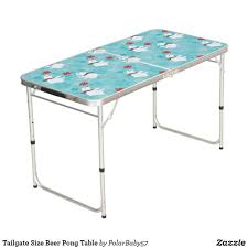Tailgate Size Beer Pong Table Zazzle Com Beer Pong Tables Ball Storage Tailgate