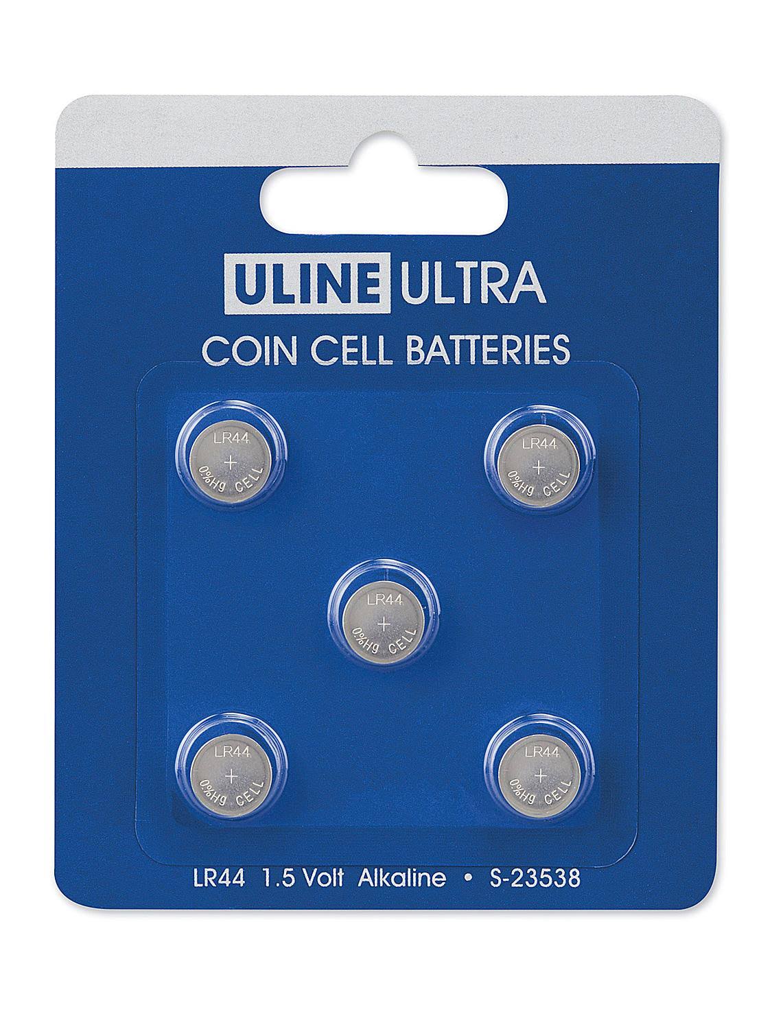 Uline Ultra LR44 Coin Cell Alkaline Batteries