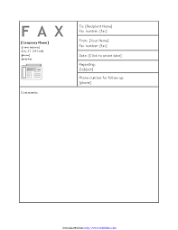 Least 500 mb of storage to your rightfax server. Business Fax Cover Sheet Pdfsimpli