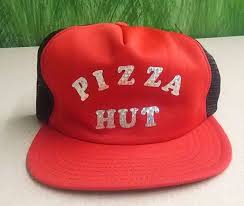 Vtg Pizza Hut Snapback Hat Old Uniform Hat Rare Trucker 1970 S Trucker Hats Vintage Hats Snapback Hats