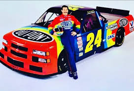 Scott Lagasse rocking a better mustache then Jeff Gordon could😂 On another  note that's one hot looking racecar🔥