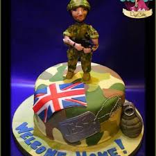 Big cake little cakes : Army Cake Decorating Photos