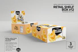 To customise your packaging template: Mockup Template Retail Shelf Box Packaging Vol 02 On Behance