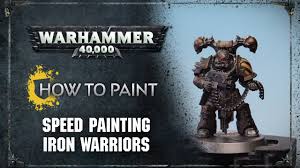 how to paint speed painting iron warriors