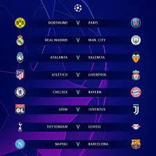 Ucl 2019 20 Round Of 16 Draw Messi And Neymar Dortmund Champions League