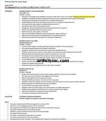 Business Analyst Qa Resume Sample Di 2020
