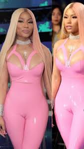 Nicki minaj is a bubblegum pink latex dream come true. Nicki Minaj Embarrassed By Camel Toe Incident In Latex Outfit At Vmas Gistmania