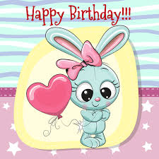 Set cute happy birthday card with cartoon two bunny. Cute Happy Birthday Baby Card Vectors 07 Free Download