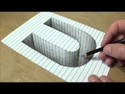 Floating Letter O Drawing Letter O With Pencil Marker 3d Trick Art Vamosart Youtube Drawing Letters Ink Drawing 3d Art Drawing