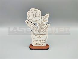Dia dos avos 29673 gifs. Placa Em Forma De Vaso Com Flor Dia Dos Avos Laser4ever