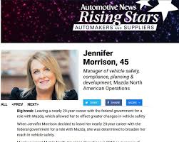 SAE DC treasurer, Jennifer Morrison recognized by Automotive News — SAE  Washington DC chapter