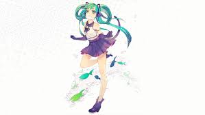 The anime you love for free and in hd. Wallpaper Hatsune Miku Anime Girls Simple Background Green Hair Long Hair Twintails Shirt Skirt Vocaloid Fish Tail Nekomimi Animal Ears Elbow Gloves Headphones 2266x1275 Gubman 1580763 Hd Wallpapers Wallhere