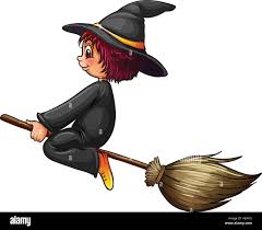 Riding on a broom hi-res stock photography and images - Alamy
