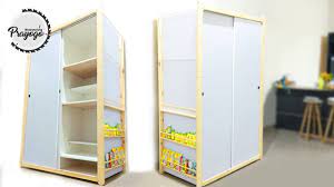Maka jika membuat lemari pakaian custom laopis hpl dengan ukuran panjang 3 m dan tinggi 3 m maka kita bisa mendapatkan volume ruangan yaitu. Cara Membuat Lemari Pakaian Minimalis Lemari Baju Sliding Diy Wardrobe Youtube