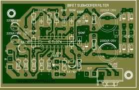 Cara pasang filter subwoofer ic 4558. Subwoofer Filter Pcb Biffet Layout Subwoofer Amplifier Subwoofer Box Design Electronics Circuit