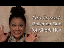 It is made low but not very low. Hair Tutorial Ballerina Bun For Short Hair Youtube