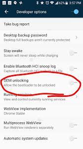 Oem unlocking needs to be enabled on the device to unlock the bootloader. Oem Unlock Unlockable Android Enthusiasts Stack Exchange