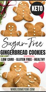 Sugar Free Low Carb Gingerbread Cookies Recipe Keto Ginger Bread Cookies Recipe Healthy Gingerbread Cookies Low Carb Gingerbread