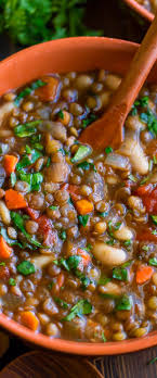Italian Lentil Soup Instant Pot And Crock Pot Recipe In 2020 Best Vegetarian Recipes Seafood Recipes Soup And Sandwich
