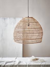 Wicker Pendant Lamp Ball Natural Hk Living Shop At Moho Wicker Pendant Light Pendant Lamp Living Room Pendant Lamp