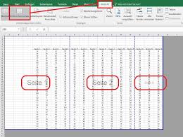Klicken sie nun in die kopfzeile der neuen seite. Excel Tabellen Perfekt Auf Einer Seite Ausdrucken Mit Kopf Und Fusszeilen