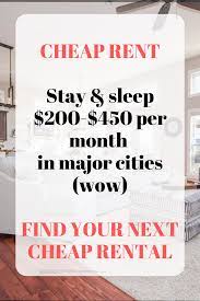Cheap Rentals In Major Cities Share Room 200 450 In 2021 Cheap Rentals Rooms For Rent Rent Studio