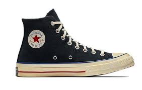 Black And Blue Converse Converse Chuck Taylor All Star 70 Vintage 36 Canvas Noir Bleu Rouge Pas Estilo