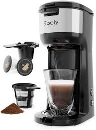Coffee maker that uses k cups and grounds. Single Serve Coffee Maker Brewer For K Cup Pod Ground Coffee Compact Design Thermal Drip Instant Coffee Machine With Self Cleaning Function Brew Strength Control By Sboly Walmart Com Walmart Com
