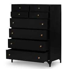 Stancil Modern Classic Black Iron Tall Dresser Black Furniture Black Iron Tall Dresser