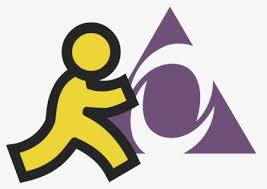 aol instant messenger 01 logo png transparent aol instant messenger icon free transparent clipart clipartkey