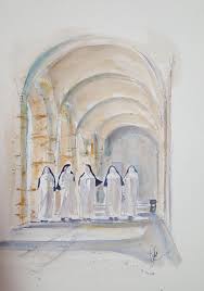 Catholic Watercolor Art Watercolor Painting