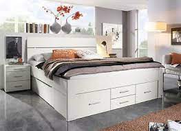 Günstig & schnell vom fachhändler! Stauraumbett 180 X 200 Cm Doppelbett Mit Schubladen Bett Stauraum Weiss 38866 Ebay