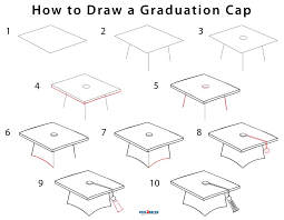 Learn how to draw diploma simply by following the steps outlined in our video lessons. How To Draw A Graduation Cap Step By Step Pictures