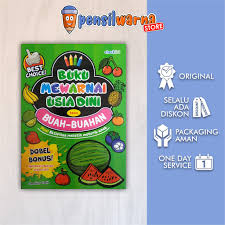Gambar mewarnai rumah akan mengasa kemampuan anak untuk berpikir warna crayon apa yang akan digunakan untuk rumah impiannya tentunya akan sangat menarik untuk dipikirkan mereka dan akan menjadi kegiatan yang positif dan anak dapat bermain sambil belajar juga. Buku Mewarnai Anak Paud Tk Buku Mewarnai Anak Usia Dini Tema Buah Buahan Shopee Indonesia