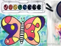 Crazy Colorful Butterfly A Fun Watercolor Painting For Kids Eye Painting Painting For Kids Color Art Lessons