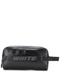 Check spelling or type a new query. Off White C O Virgil Abloh Leather Industrial Strap Wash Bag In Black For Men Lyst