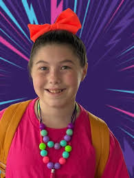 Off to film today! Cannot wait! I get to roller skate! Can you guess what  character I'm playing?????? #childactor🎬 #neon #rollergirl