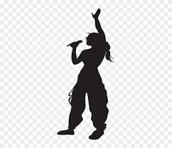 karaoke night silhouette vector art silhouette girl singing png free transparent png clipart images download karaoke night silhouette vector art